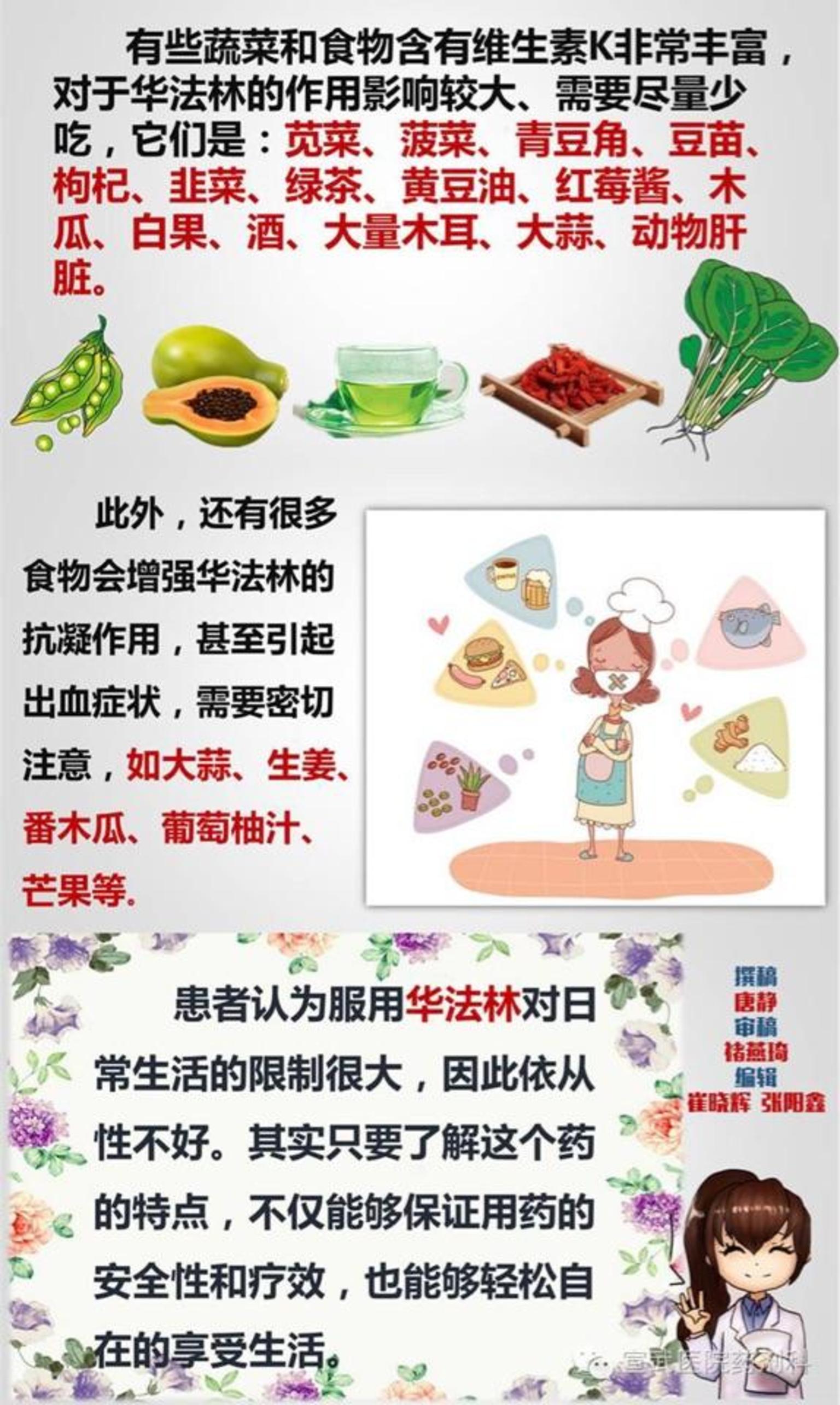 华法林抗凝与日常饮食