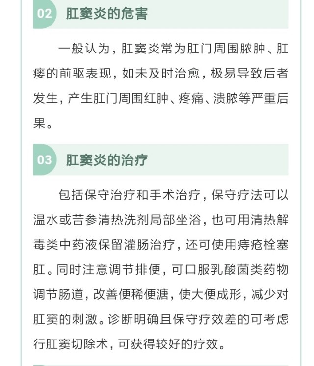 肛窦炎怎么治疗图片