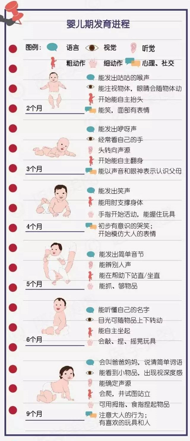 03岁婴幼儿运动发育里程碑图解