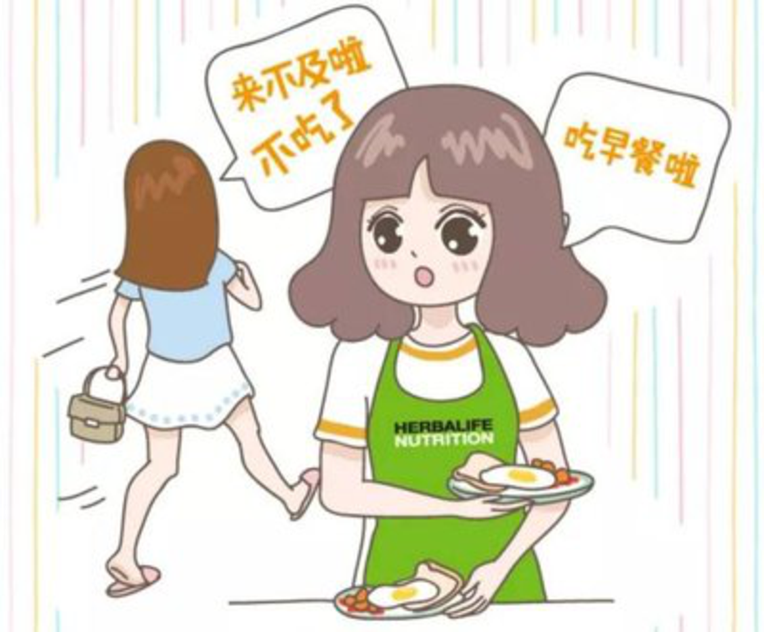 因为不吃早餐容