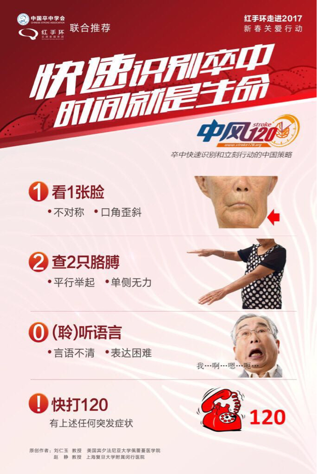 如何快速识别中风?