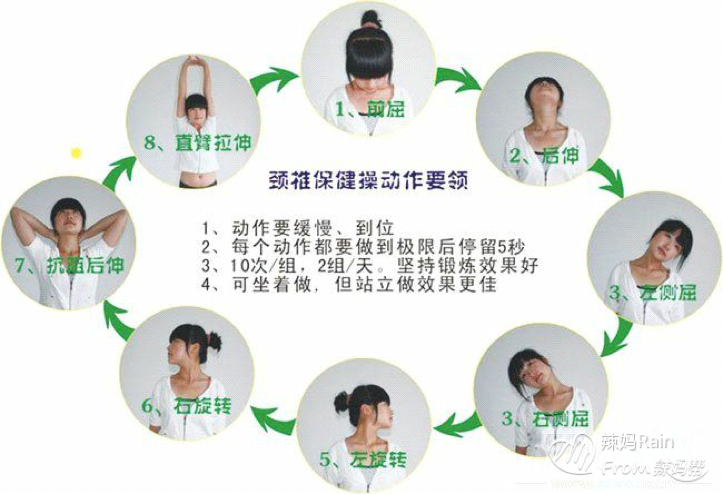 颈部锻炼方法图片